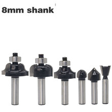 1pc 8mm Shank Corner Round Cove Box Wood Router Bit Tungsten Dovetail Milling Cutters Woodworking Tools Router Bits For Wood 2024 - buy cheap