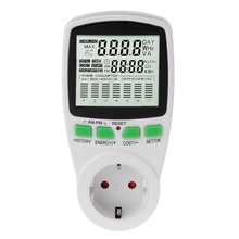 AC Power Meters 220v digital wattmeter eu energy meter watt monitor electricity cost diagram Measuring socket analyzer 2024 - buy cheap