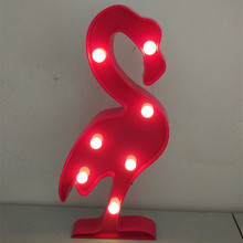 YIYANG 3D настольная Ночная лампа светодиодная ночник Фламинго ананас кактус Романтический шатер домашний декор батарея светодиодные ночные светильники 2024 - купить недорого