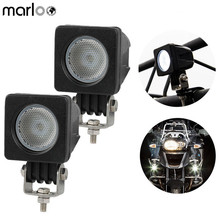 Marloo 2x2 дюйма 10 Вт светодиодный рабочий светильник прожектор для внедорожников 4x4 ATV автомобильные грузовики трактор мотоцикл противотуманн... 2024 - купить недорого