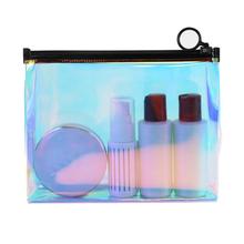 Bolsa de cosméticos transparente para mujer, neceser de viaje a la moda, necesario para bolsa de maquillaje, organizador de baño, bolsa de aseo 2024 - compra barato