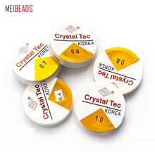 Meibeads 20 metros 0.4/1mm carretel de cristal claro elástico extensão fio/cabo/corda/fio/linha fps 5531 2024 - compre barato