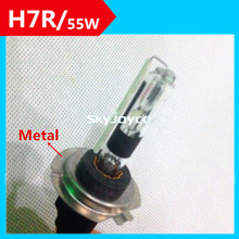 1 pair metal holder base 12V 55W hid H7R hid lamp bulb 3000K 4300K 5000K 6000K 8000K Super bright 55W coating H7R hid light bulb 2024 - buy cheap