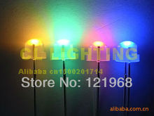 Automatic slow flashing 4.8MM strawhat DIP LED rgb color diode 3.0-3.5V 100PCS free shipping 2024 - buy cheap