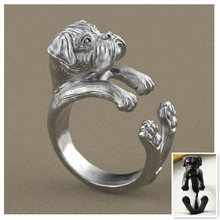 Free shipping 50pcs wholesale adjustable hippie pug Ring free size rings for women 2024 - buy cheap