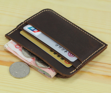 Мужской кошелек из натуральной кожи, с отделением для кредитных карт 2024 - купить недорого