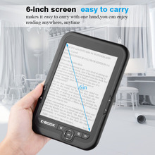 Lector de libros electrónicos portátil, pantalla de tinta electrónica de 6 pulgadas, BK-6006, blanco y negro, 4GB/8GB/16GB 2024 - compra barato