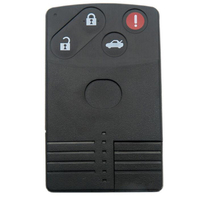 Capa protetora para chave remota inteligente, 4 botões, para mazda m3 m6 m5 wireless rx8 miata com lâmina de inserção para chave, tampa em branco 2024 - compre barato