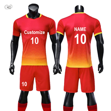 Футболка с принтом «сделай сам» для мальчиков, комплект униформы для футбольной команды, рубашка с коротким рукавом, спортивная одежда для фитнеса, на заказ 2024 - купить недорого