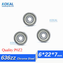[C636ZZ-P6]Free Shipping 10pcs Gcr15 chrome steel ABEC-7 medical equipment ball bearing 636-2Z 636ZZ bearing 6*22*7mm 2024 - buy cheap