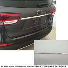 For Kia Sorento L 2015 2016 2017 2018 Car Auto Rear Back Bumper Cover Stainless Steel Wrap License Trim Frame Lamp Panel 1pcs 2024 - buy cheap