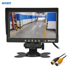 DIYKIT-Monitor de visión trasera para coche, pantalla LCD IPS de 7 ", 800x480, AHD, cámara con parasol, 1080P 2024 - compra barato