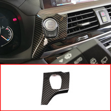 Углеродное волокно для BMW X3 G01 2018 год Авто ABS кнопка запуска двигателя аксессуары для левого руля 2024 - купить недорого