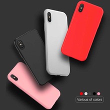 Чехол с защитой от отпечатков пальцев для iPhone 7, матовый Силиконовый чехол ярких цветов из ТПУ для iPhone 8, чехол XS Max XR 6 6s Plus X 5 5S SE 2024 - купить недорого