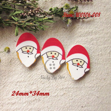 Serie de Navidad 144 piezas de Santa Claus botones de madera decoración de Navidad materiales artesanía scrapbooking Accesorios 2024 - compra barato