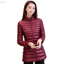 Woman Spring Padded Warm Coat Down cotton-padded jacket Long Coat Female Slim Solid Jacket Coats Winter Fall winter Parkas AS780 2024 - buy cheap
