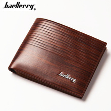 Homens Carteiras Marca de Couro Fino Curto Carteira Baellerry Vintage Masculino Embreagem Com Cion bolsa Passaporte Cartão De Crédito Titular Carteria
