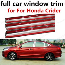 Tiras de decoración de acero inoxidable al por mayor con adorno de ventana completo para Honda Crider 2024 - compra barato