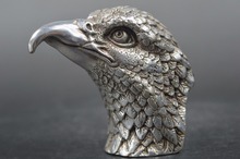 213SHUN Decoration Handwork Collectible Miao Silver Carve Eagle Lifelike Statue 2024 - buy cheap