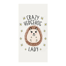 Cute Funny Crazy Hedgehog Lady Face Towel Christmas Tea Kitchen Towel Lovely Hedgehog Hair Head Microfiber Towels for Mom Gifts 2024 - buy cheap