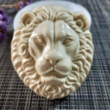 DW0137 PRZY Animals Lion Head Silicone Mold Soap Mould Handmade Soap Making Molds Candle Silicone Mold Resin Clay Mold 2024 - buy cheap