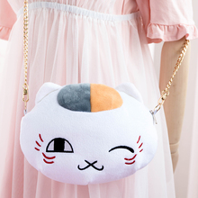 Natsume Yuujinchou Messenger Bag Handbag Women Phone Bag Female Mini Plush Purse Student Fashion Cute Cat Chain Shoulder Bag 2024 - buy cheap