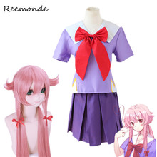 Anime Mirai Nikki Gasai Yuno Cosplay Costumes Gasai Yuno Wig Cosplay In Women Girls Sailor School Uniform Suit Outfit Clothes 2024 - buy cheap