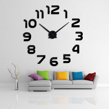 2019new sale 3d diy clock clocks reloj de pared horloge watch Living Room Quartz Acrylic Mirror Wall Stickers 2022 - buy cheap