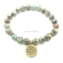 SN1227 New Design Men`s Bracelet Trendy Natural Stone Yoga Bracelet African Tuquoise Bracelet Free Shipping 2024 - buy cheap