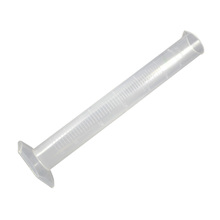 New 250mL Clear White Plastic Liquid Measurement Graduated Cylinder for Lab Set 2024 - buy cheap