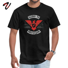 Camisetas clásicas de Glory to Arstotzka para hombres, camisa de manga rusa personalizada, Top de tela a cuadros con cuello redondo, camisetas de verano/otoño 2024 - compra barato