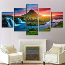 5d cachoeira paisagem pintura diamante quadrado completo/broca redonda cinco feitiço strass bordado mosaico decoração da sala de estar 2024 - compre barato