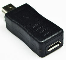 50 шт./лот мини-USB «папа»-Micro USB «мама» Тип B 2024 - купить недорого