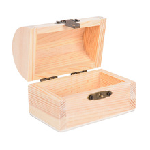 Caixa fina de madeira para armazenar joias, 1 peça, pequena, presente, artesanato, casa, estojo 12.5*6.5cm 2024 - compre barato