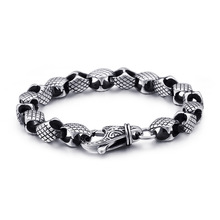 Stainless steel jewelry Domineering exaggerated personality punk skull titanium steel men's bracelet 2024 - buy cheap