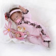 52cm Baby Doll Reborn suave silicona bebés juguetes muñecas durmiendo Brinquedos Navidad cumpleaños regalo película fotografía Accesorios 2024 - compra barato
