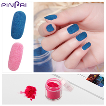 PinPai-Polvo de purpurina de terciopelo para decoración de uñas, adornos de manicura con efecto mate, tacto suave, 10 colores 2024 - compra barato