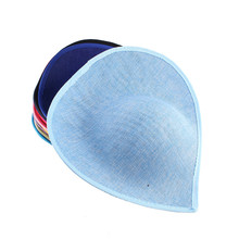 Novo estilo cor bule de luz 30 cm bordado chapéu base moda casamento acessórios para cabelo 2024 - compre barato
