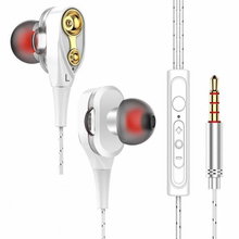 Wholesale CHEORHOIG H20 Dual Driver Bass In-ear Earphones Super Clear 3.5mm HiFi Headset Earbud For iphone Xiaomi Samsung 2024 - buy cheap