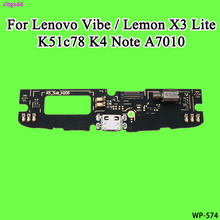 cltgxdd USB Charging Port Dock Plug Connector Jack Charge Board Flex Cable For Lenovo Vibe / Lemon X3 Lite K51c78 K4 Note A7010 2024 - buy cheap