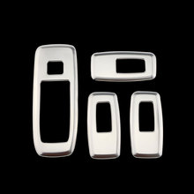 Jameo-pegatinas de interruptor de ventana de coche, accesorio de elevalunas de acero inoxidable para Ford Ranger 2015-2018, 4 Uds. 2024 - compra barato