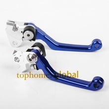 Для YAMAHA YZ250F 2001 - 2006 одна пара высококачественных ЧПУ поворотных тормозных рычагов сцепления комплект 2002 2003 2004 2005 синий 2024 - купить недорого