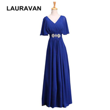 fashion royal blue red fuchsia sleeveless modest plus size v neck cap sleeved evening dress special occasion sexy dresses gown 2024 - buy cheap