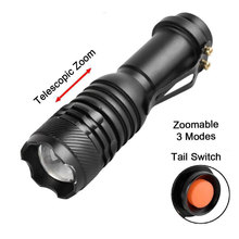 Mini Penlight 120LM LED Flashlight Torch Lamp 3 Modes Zoomable Adjustable Focus Lantern Portable Light For 14500 Waterproof 2024 - buy cheap