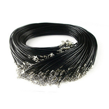 Wholesale DIY Black Leather Chain Choker Necklace Women Handmade Faux Leather Cord Rope Necklace For Jewelry Making Accessories 2024 - buy cheap