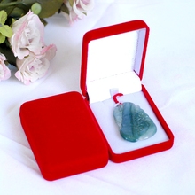 12pcs/Lot Red Fashion Square Velvet Box For Pendant & Necklace Jewelry Gift Boxes Packaging White Sponge 2024 - buy cheap