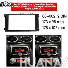 HUANAV Car Radio stereo Fitting installation adapter fascia For 2007-2011 Ford Mondeo/ C Max 2DIN Stereo Frame Audio Fascias 2024 - buy cheap