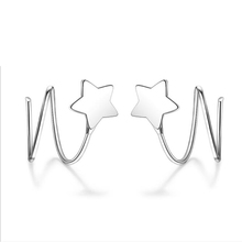 Kofsac novo charme cartilagem clipe de ouvido não perfurado 925 brincos de prata esterlina para as mulheres minimalismo estrelas brinco jóias presentes 2024 - compre barato