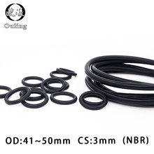 20PC/lot Rubber Ring Black NBR Sealing O Ring 3mm OD41/42/43/44/45/46/47/48/50*3mm O-Ring Seal Nitrile Gaskets Oil Rings Washer 2024 - buy cheap