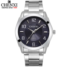 Reloj de cuarzo de acero para hombre, pulsera de mano de estilo Digital contrastante, a la moda, para negocios y vacaciones, con etiqueta CHENXI, 021A, novedad 2024 - compra barato